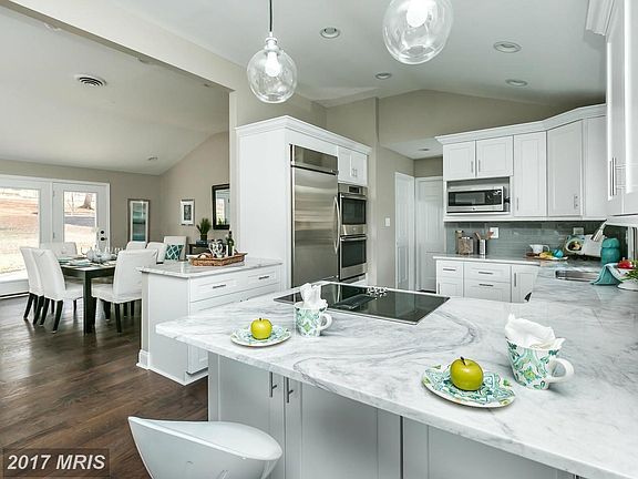 stone counters/glass backsplsh/cooktp/double ovens