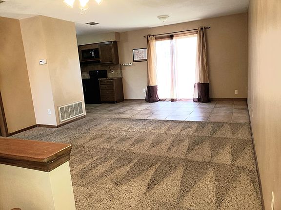 Living room and dining room