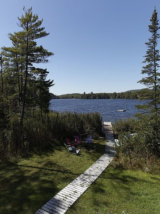 View of lake from deck