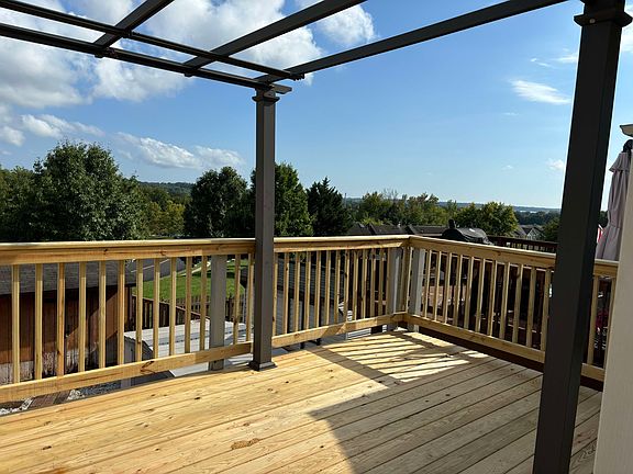 Mariner's point and the Gunpowder River are visible in the distance from the newly renovated deck.