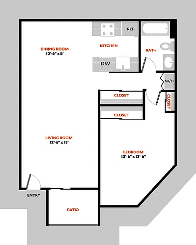 Floor plan Plan 1BR