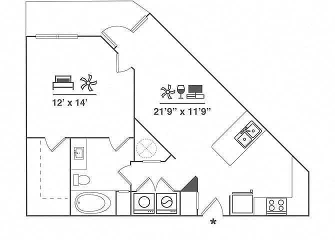Floor plan 1X1 A3