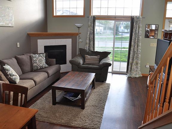 Contemporary styling with corner gas f.p