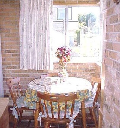 Eating nook in kitchen