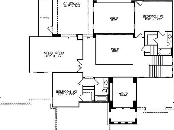 floor plan second level