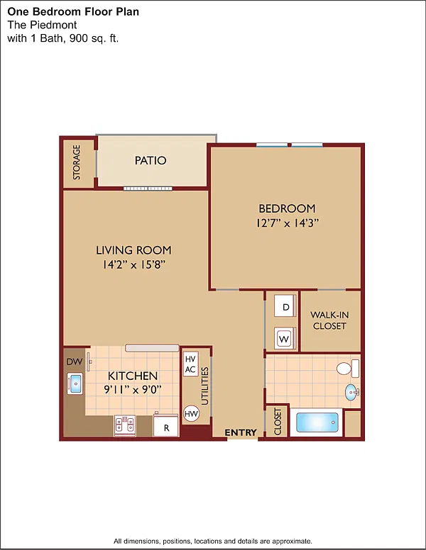 Floor plan $2.87/sq.ft. - The Piedmont
