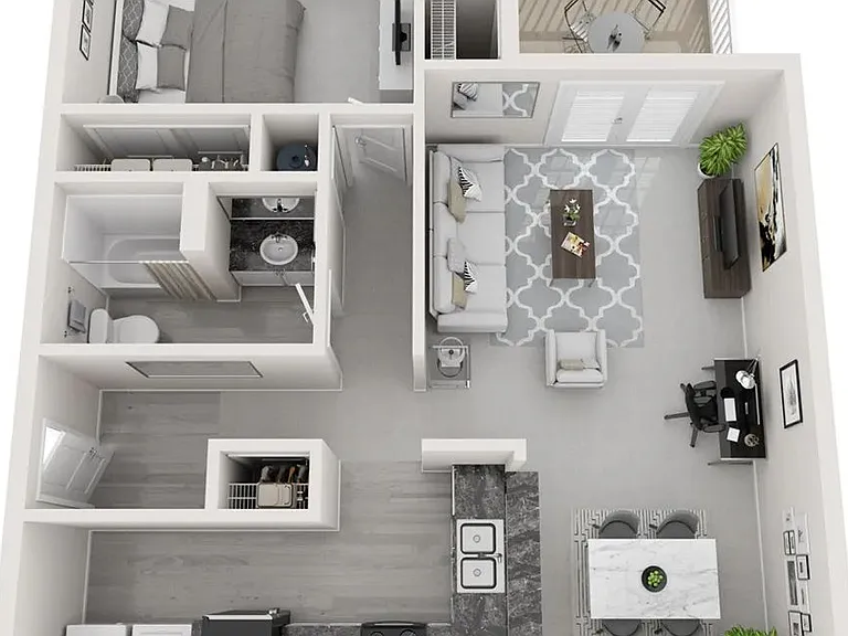 A 3D rendering of The Retreat