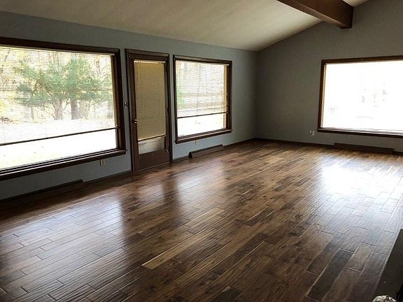 Living area with fireplace