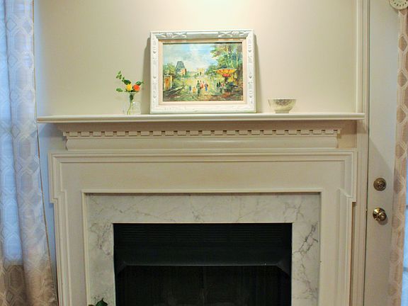 Gorgeous marble mantle