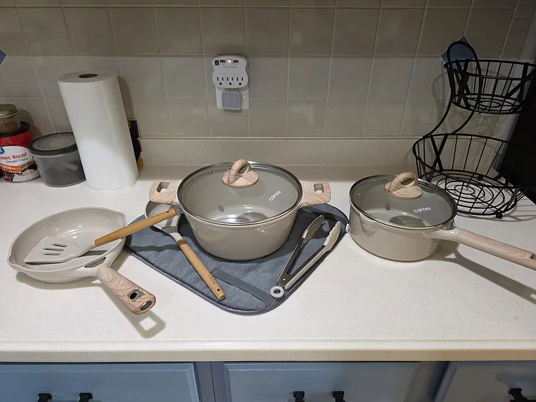 New pots and pans set