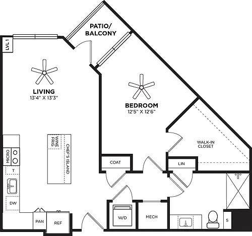 Floor plan 1B