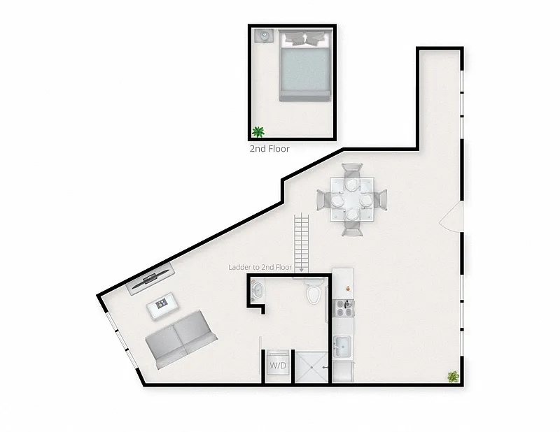 Floor plan Loft A - Type 2 - Live / Work Unit