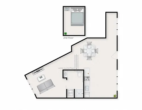 Floor plan Loft A - Type 2 - Live / Work Unit