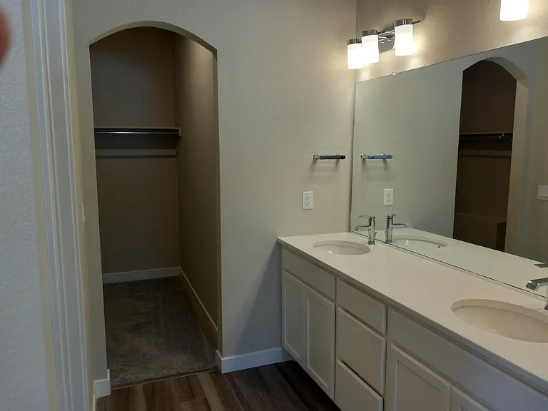 Double vanity at Master Bath, Walk-In closet entrance