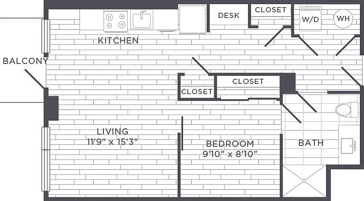 Sonnet - Urban One Bedroom - 1 Beds - 1 Baths - 538 Sq. ft.