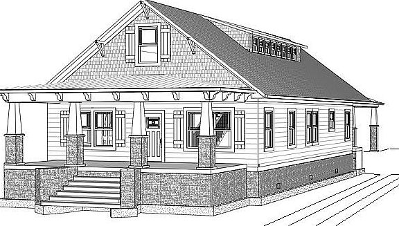 House Plan Front Elevation