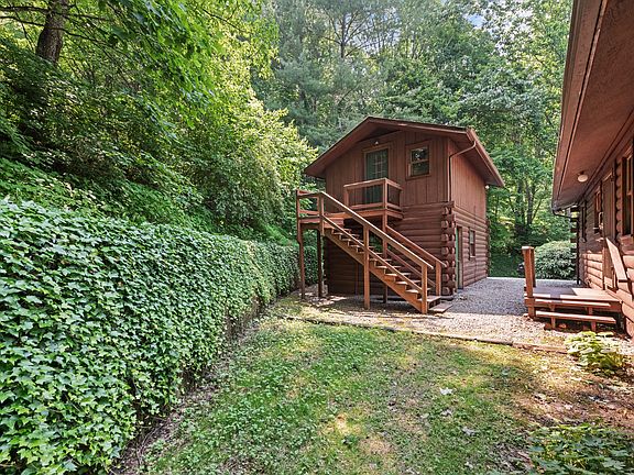 Unattached two-story garage