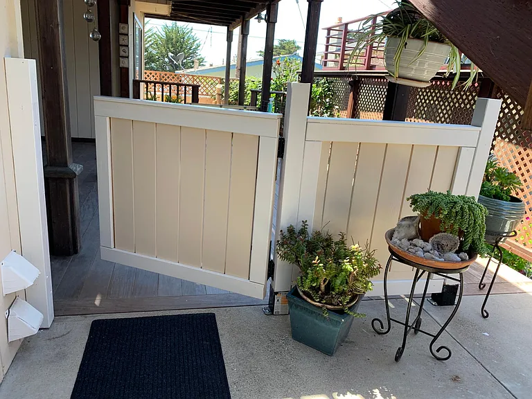 entrance to deck