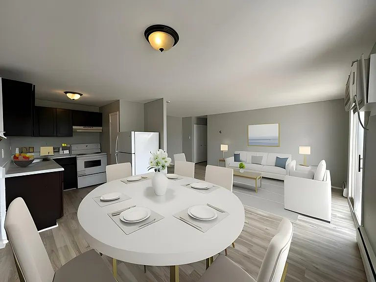 Virtually Staged Dining Room