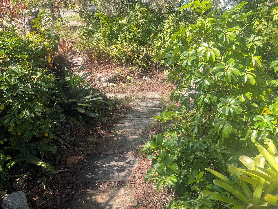 2 - walkway toward side entrance