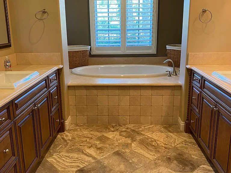 Master Bath with double vanities.