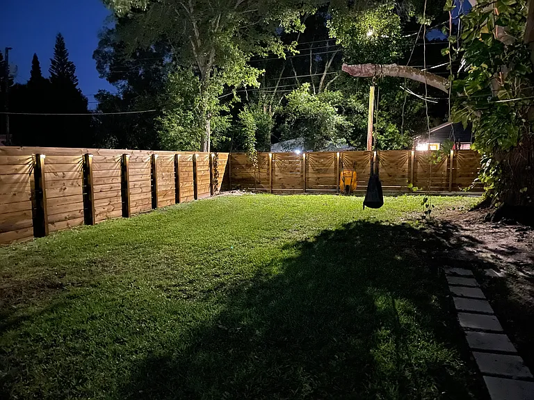 Backyard facing Alley behind house