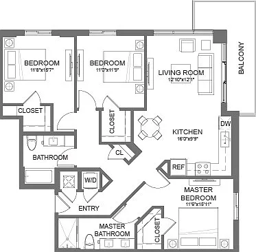 3B1 Floor Plan 3B1 Floor Plan