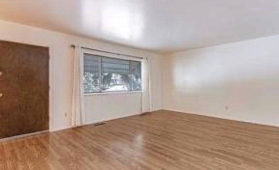 Front door & living room