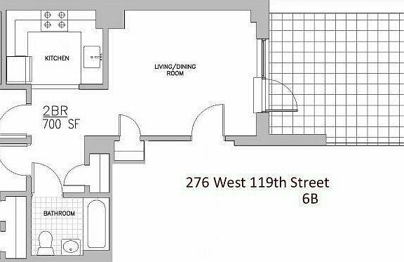 2nd image of 276 W 119th St APT 6B