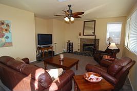 Large Family Room With Warm Fireplace