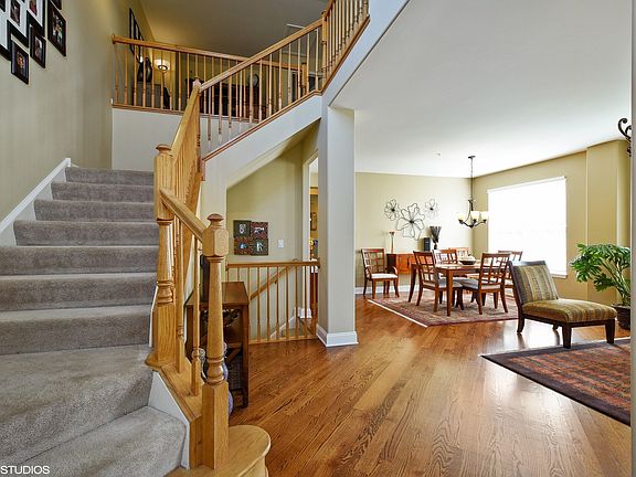 Welcoming two story foyer.