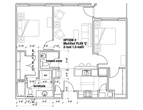 Floor plan Twin Peaks Plus