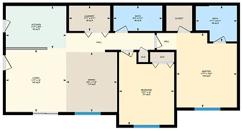 Floor plan 2x2L