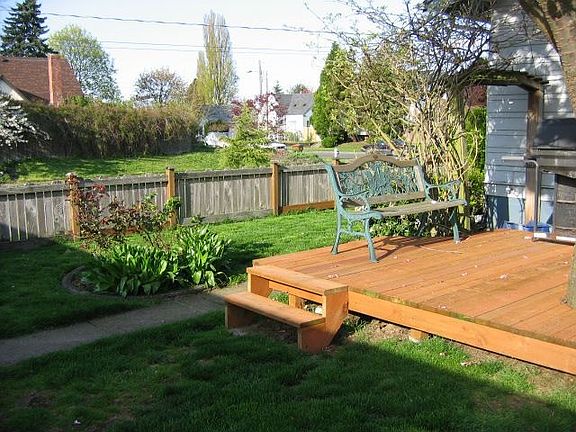Backyard deck