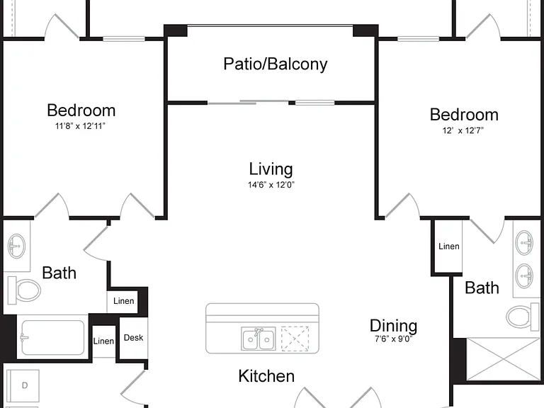 B2 floor plan The Riley