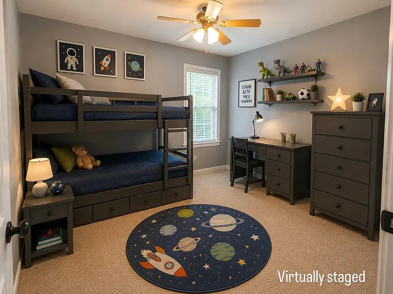 2nd Floor Bedroom - Virtually Staged