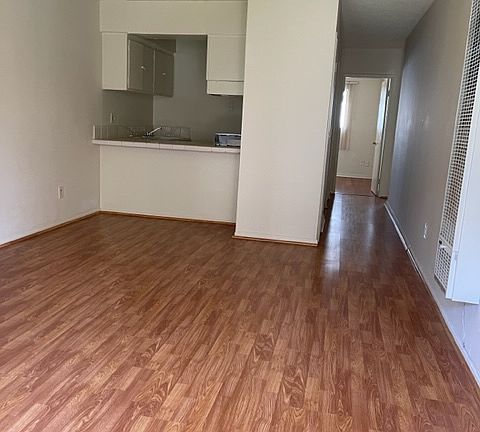 Living room and kitchen counter