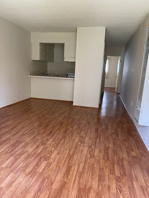 Living room and kitchen counter