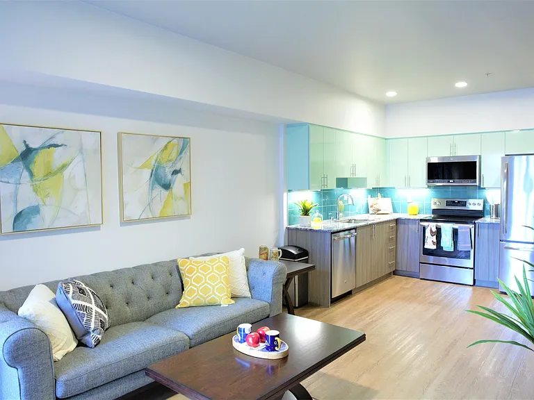 Living room open to Kitchen