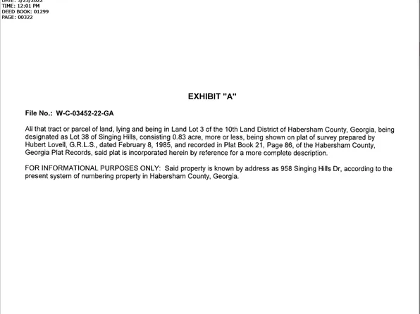 958 Singing Hills Dr, Clarkesville, GA 30523