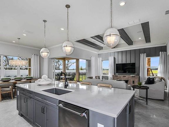 Open concept floor plan