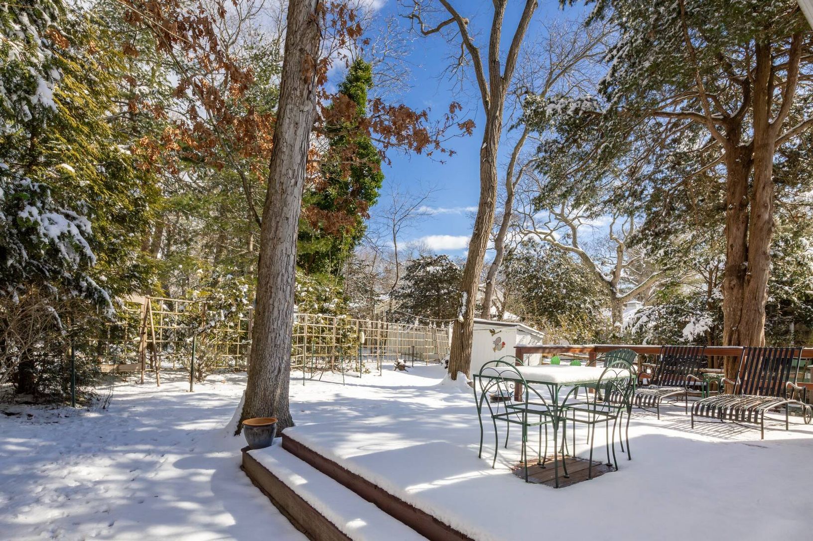  Backyard deck view and shed
