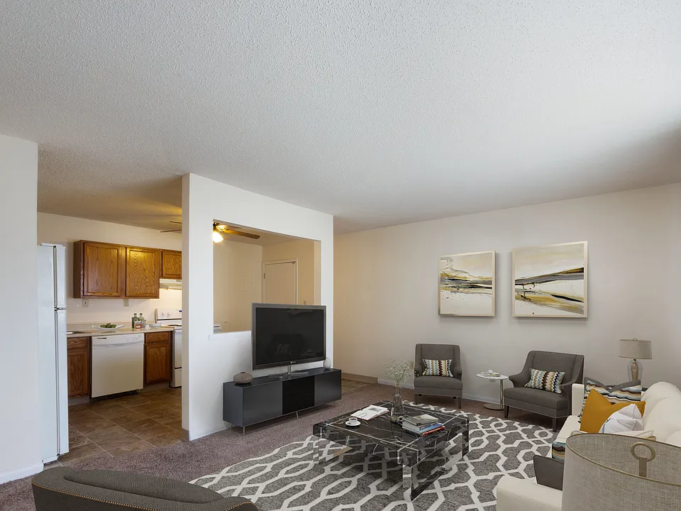 Staged living room