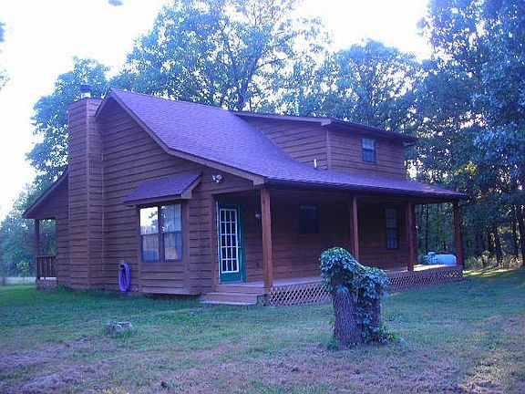 Full length covered back porch