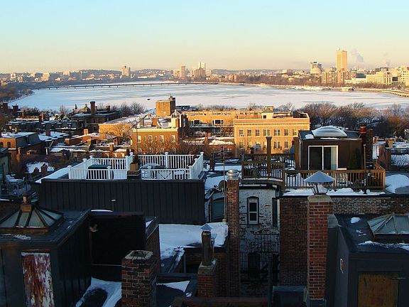 view from the roof deck