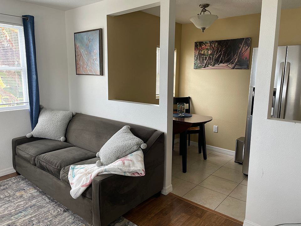 Living room and kitchen