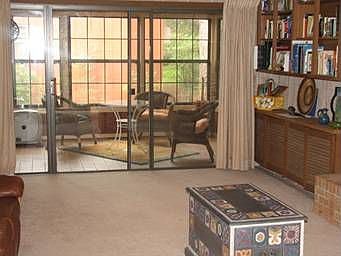 family room overlooking sun room