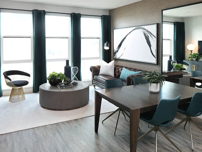 Living Room with Hard Surface Flooring