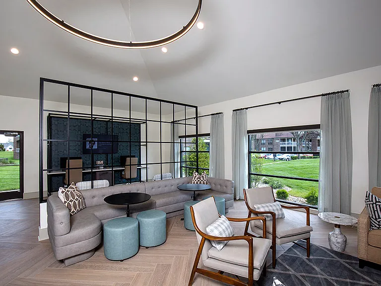 Resident lounge with comfortable seating