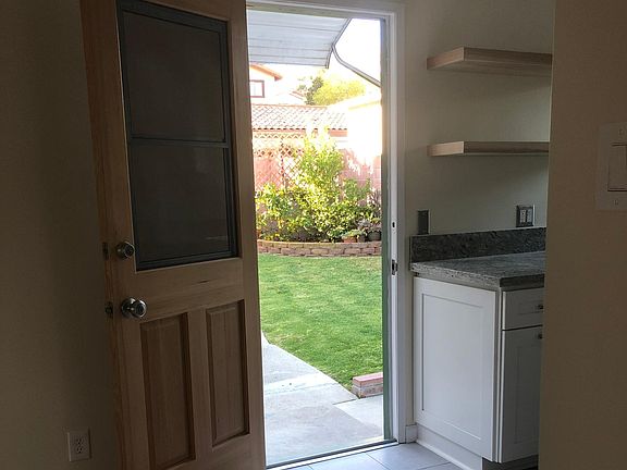 Backdoor from kitchen